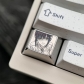 1.25U R1 Titanium Alloy Artisan Keycaps Precision Pointillism + Anodizing for Mechanical Keyboard -Makima